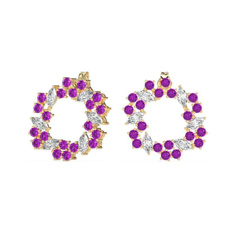 Marquise Fairy Cluster Earrings