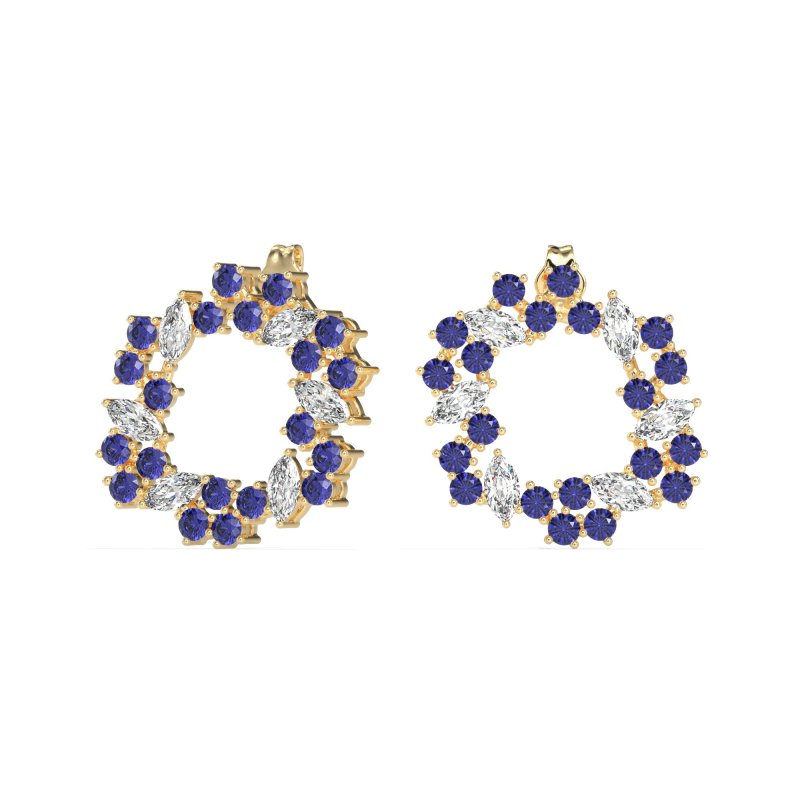 Marquise Fairy Cluster Earrings