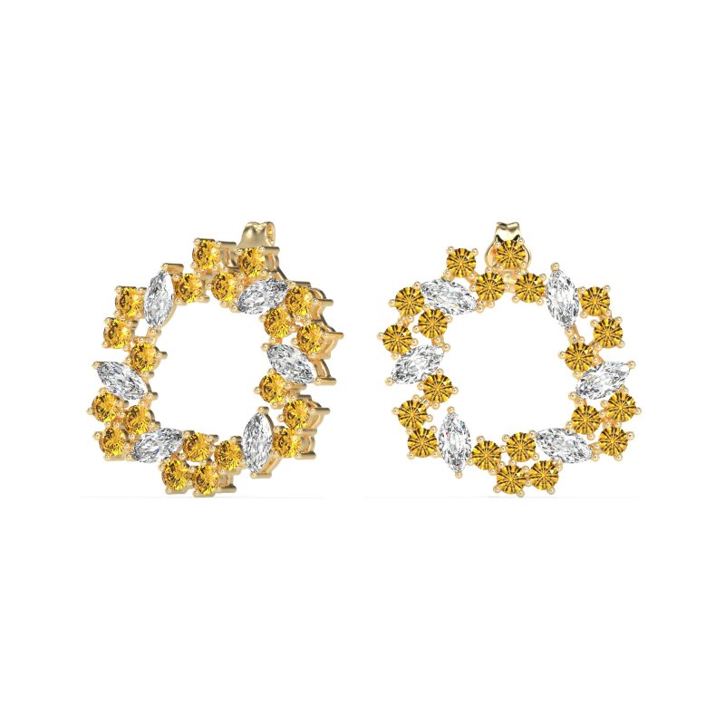 Marquise Fairy Cluster Earrings