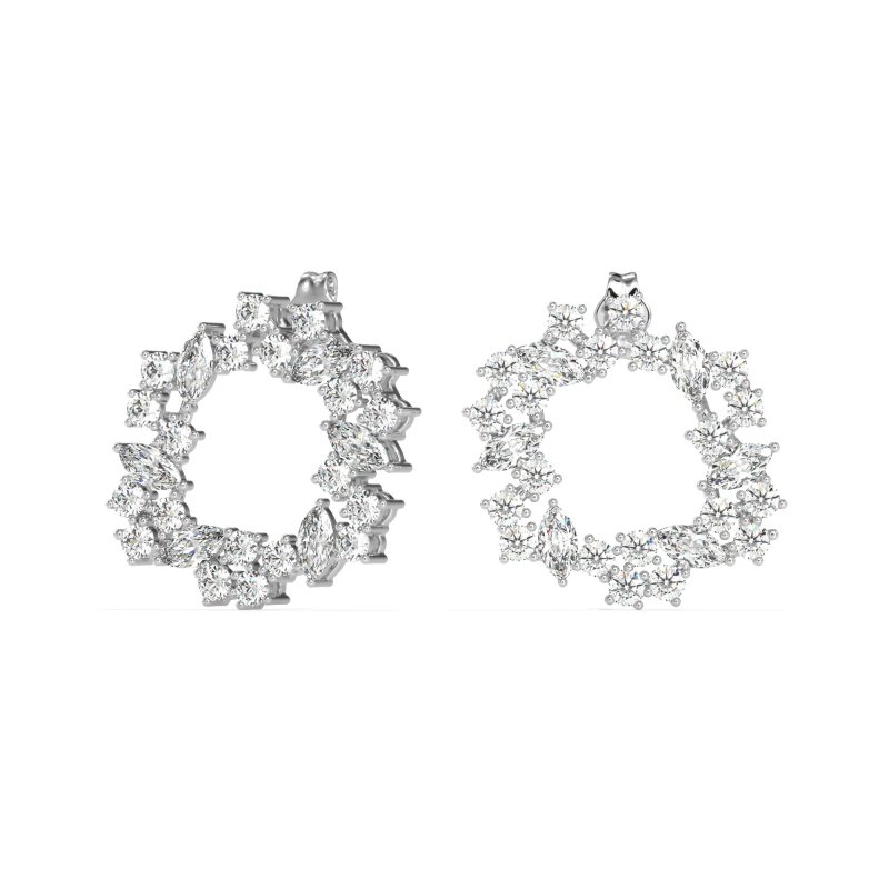 Marquise Fairy Cluster Earrings