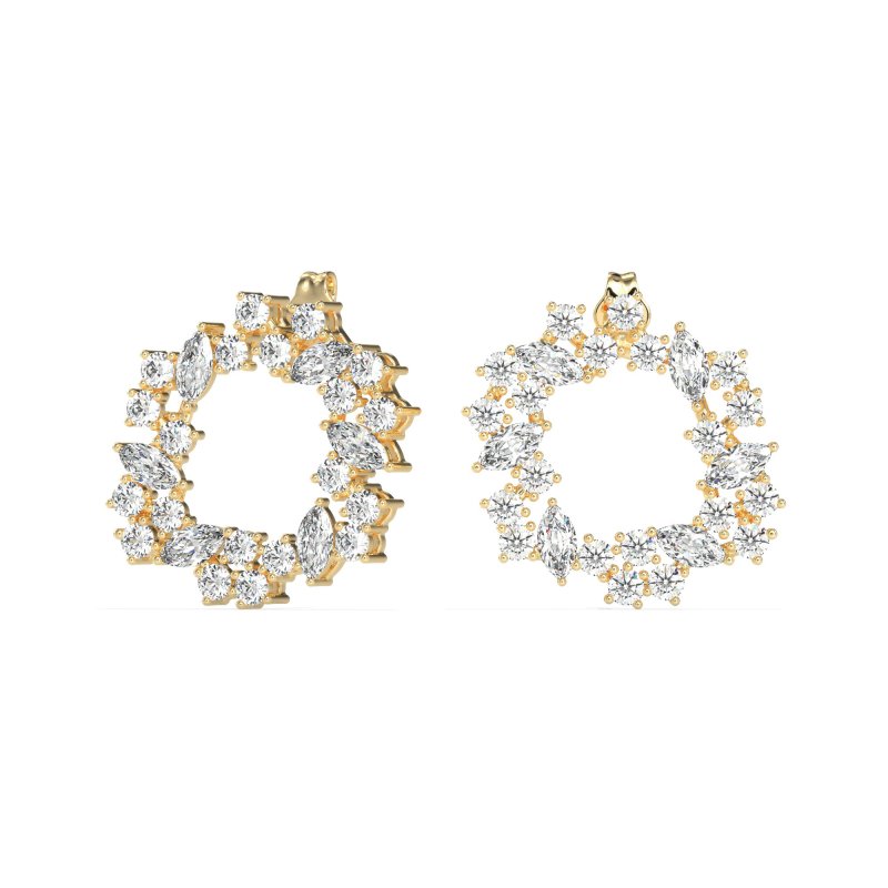 Marquise Fairy Cluster Earrings