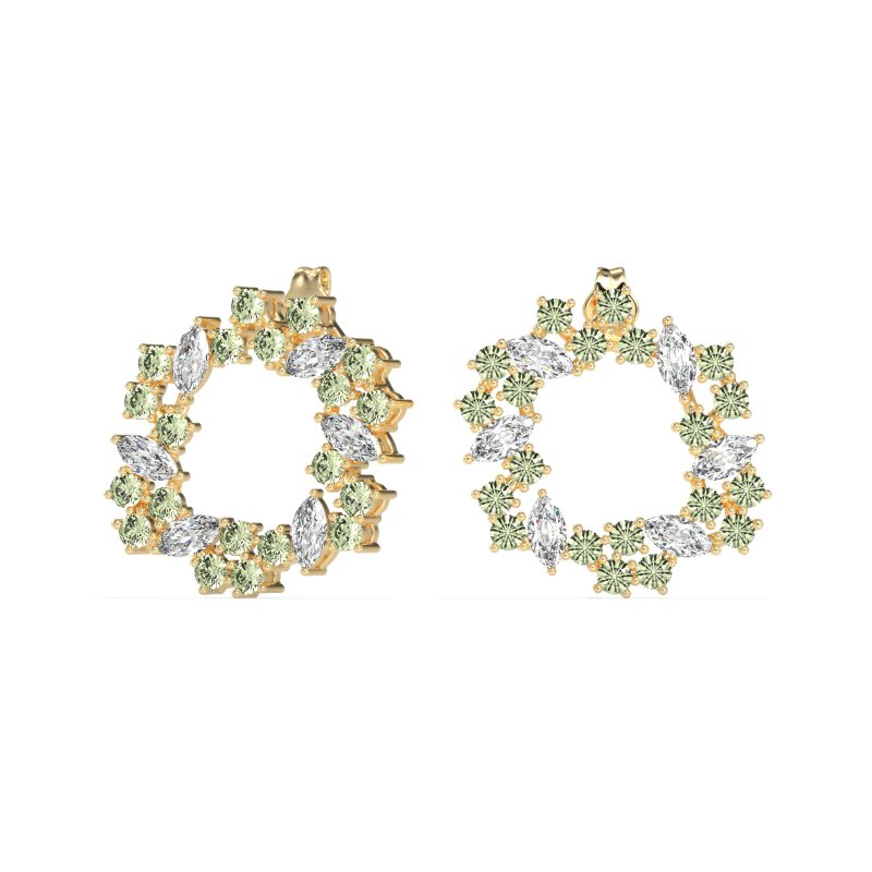 Marquise Fairy Cluster Earrings