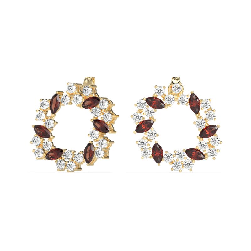 Marquise Fairy Cluster Earrings