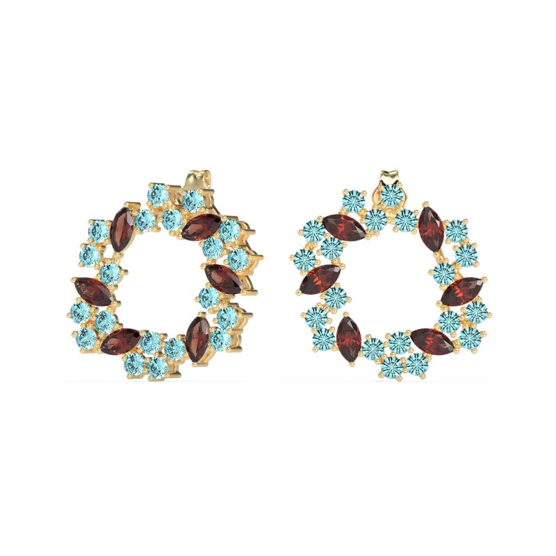 Marquise Fairy Cluster Earrings