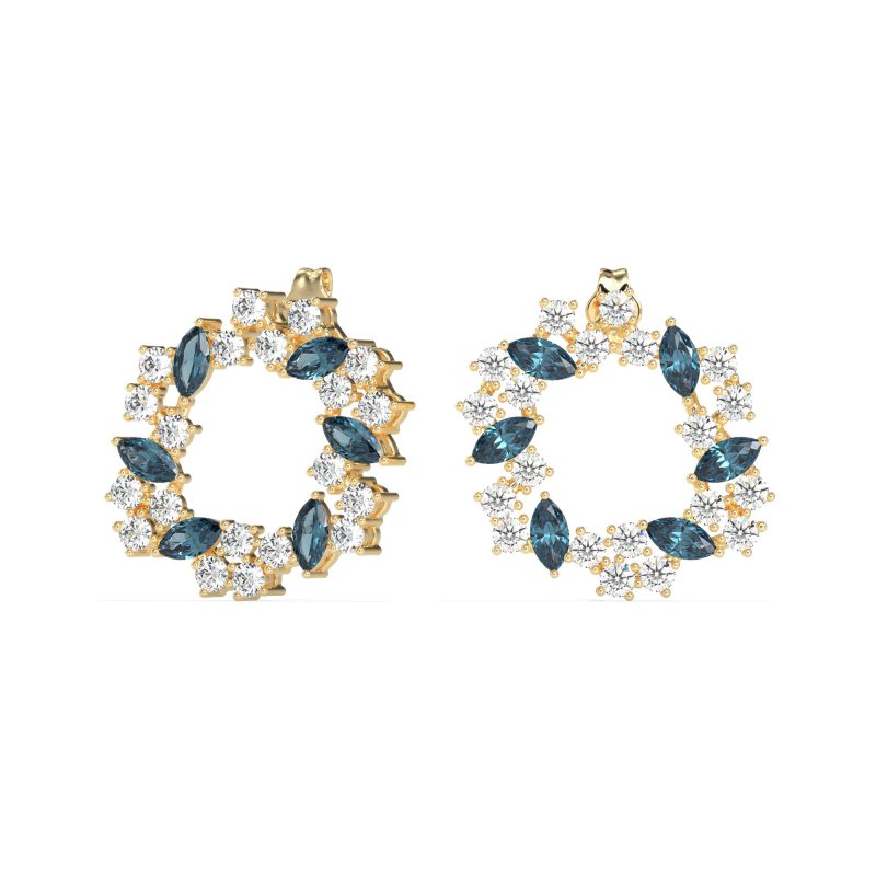 Marquise Fairy Cluster Earrings