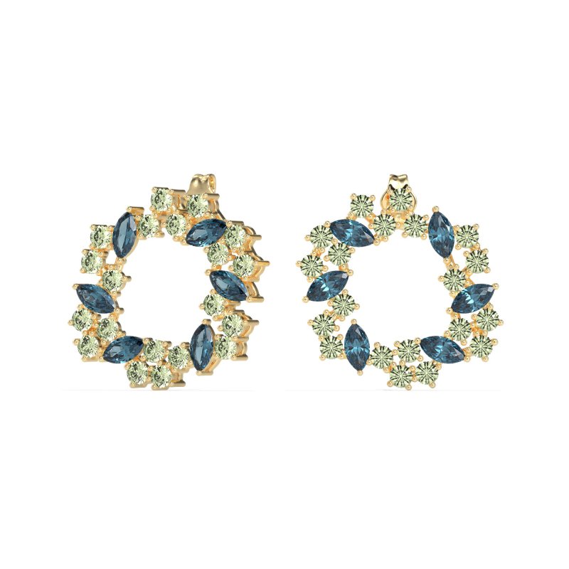 Marquise Fairy Cluster Earrings