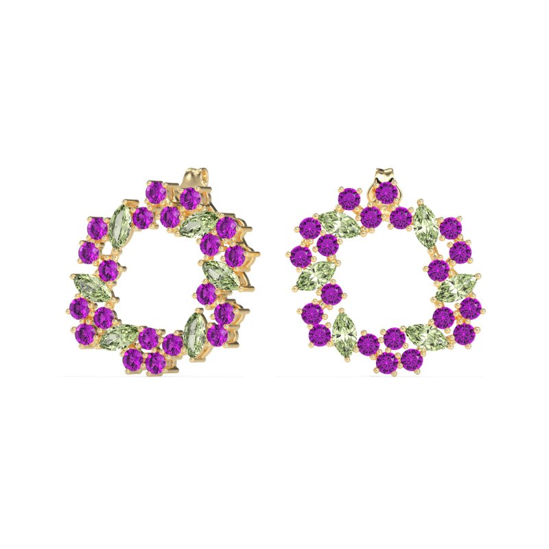 Marquise Fairy Cluster Earrings