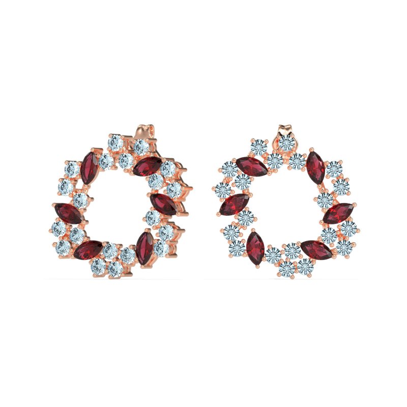 Marquise Fairy Cluster Earrings