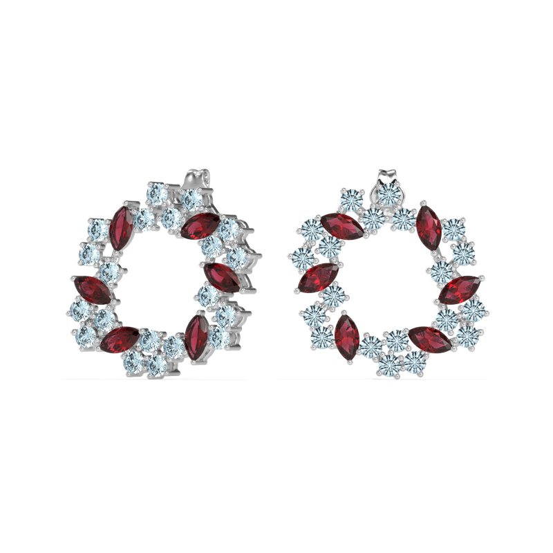 Marquise Fairy Cluster Earrings