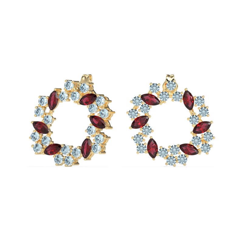 Marquise Fairy Cluster Earrings