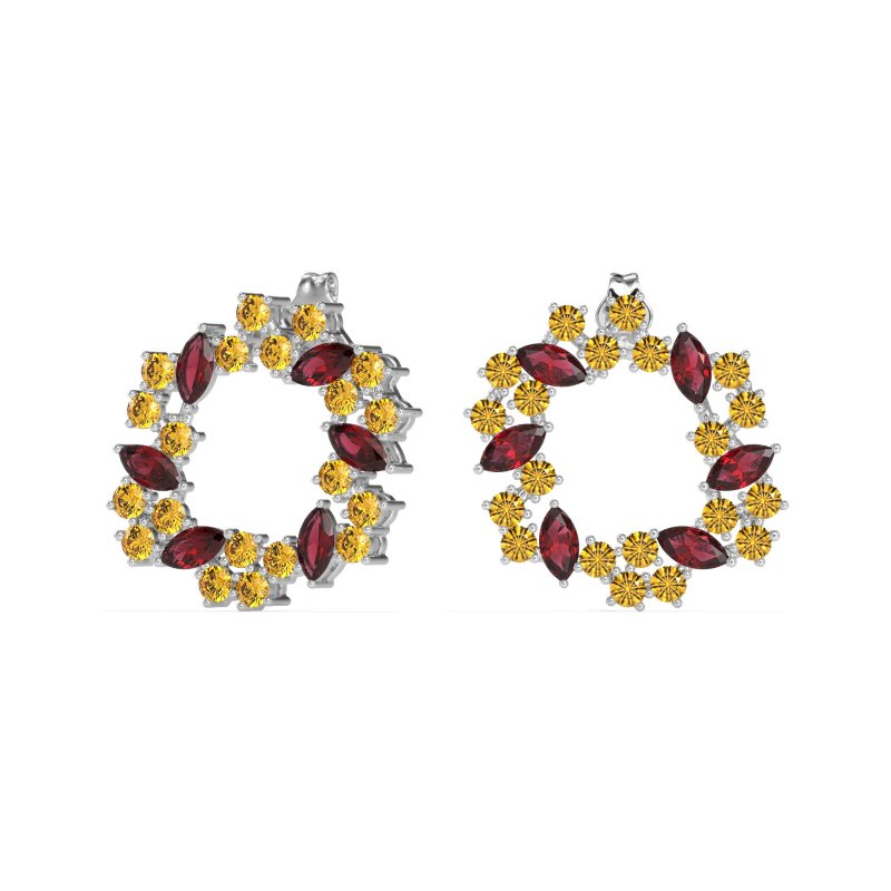 Marquise Fairy Cluster Earrings