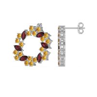 Marquise Fairy Cluster Earrings