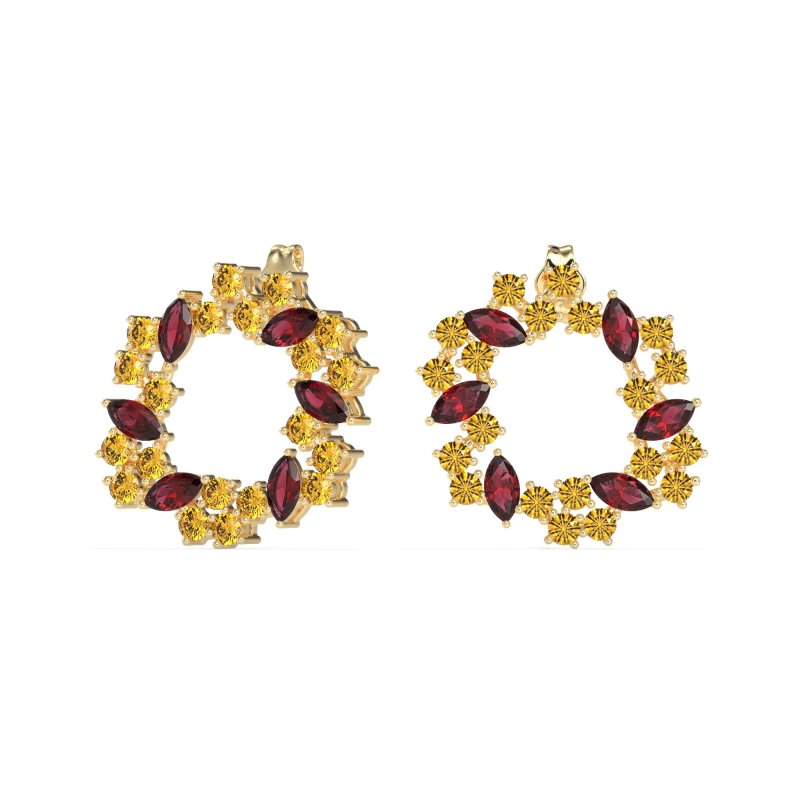 Marquise Fairy Cluster Earrings