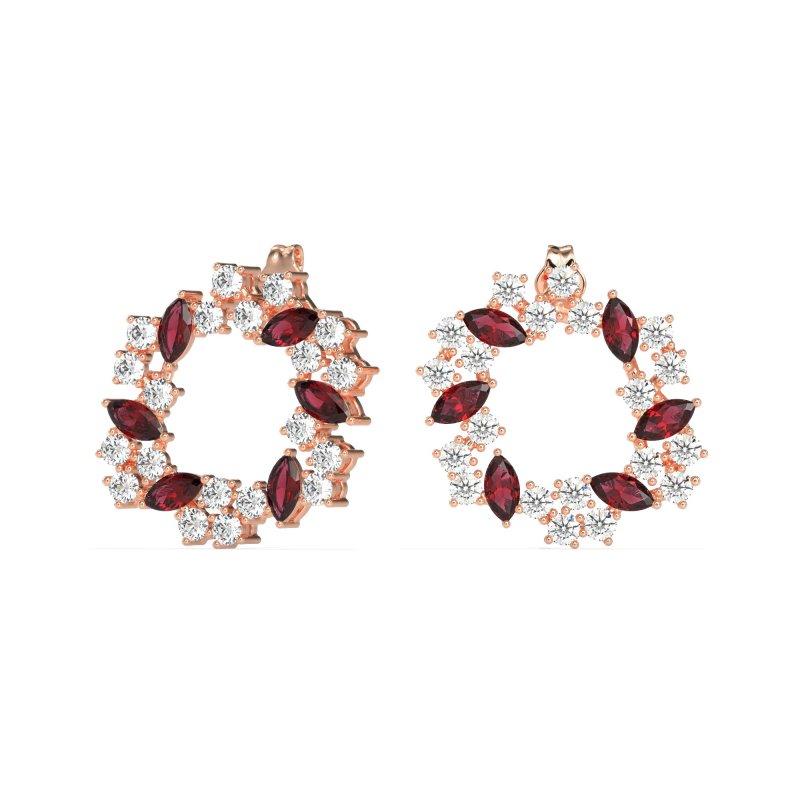 Marquise Fairy Cluster Earrings