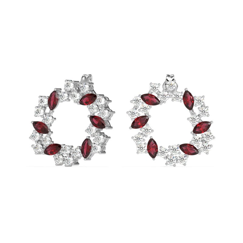 Marquise Fairy Cluster Earrings