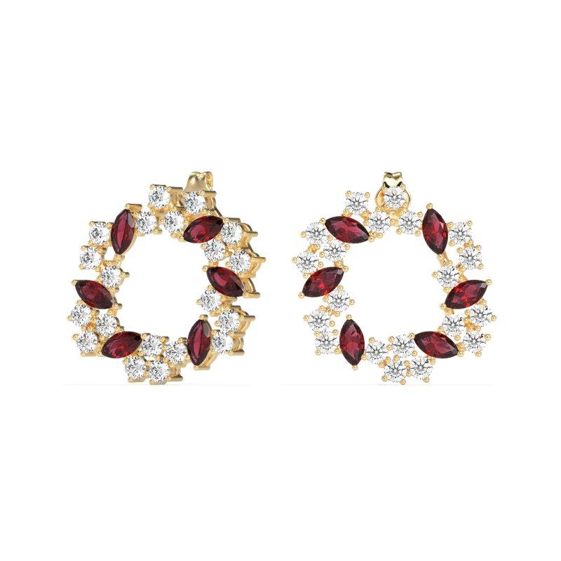 Marquise Fairy Cluster Earrings