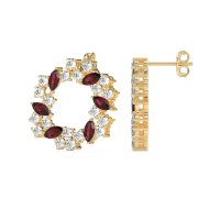 Marquise Fairy Cluster Earrings