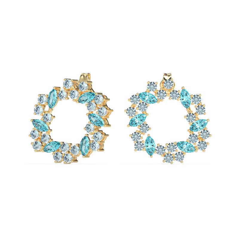 Marquise Fairy Cluster Earrings