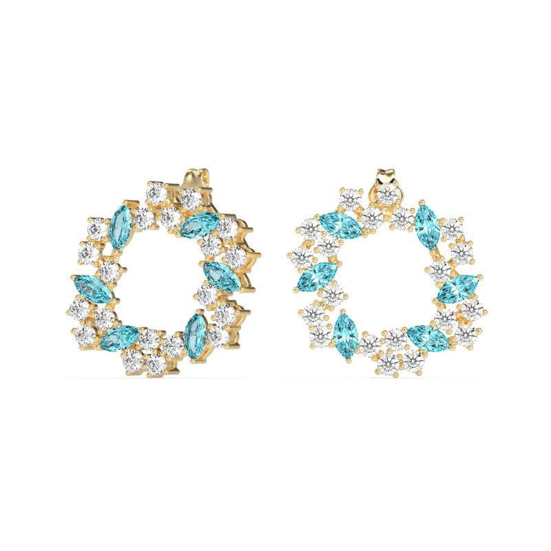 Marquise Fairy Cluster Earrings