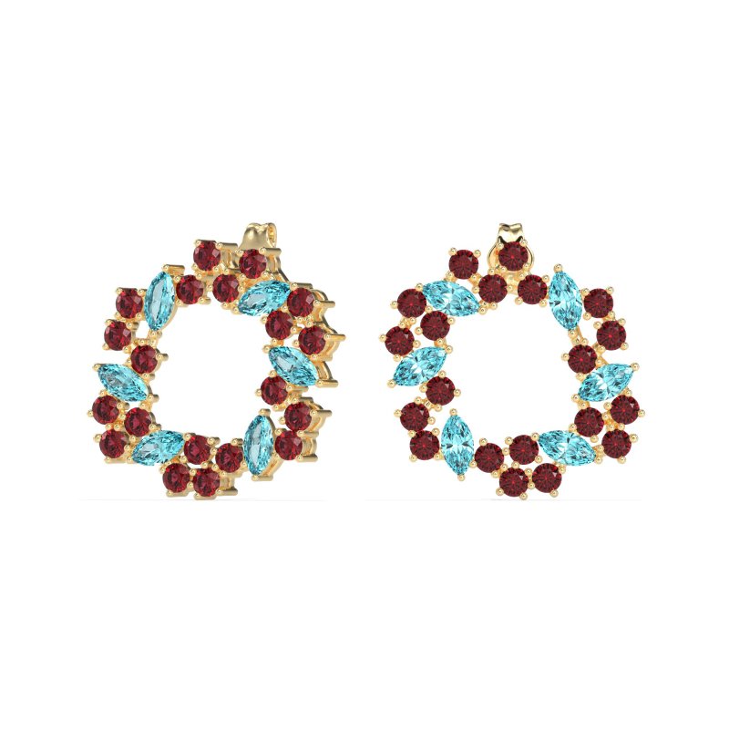 Marquise Fairy Cluster Earrings