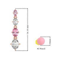 Graduating Oval Dangle Earrings
