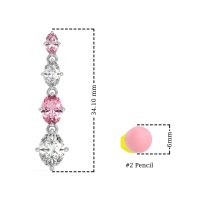 Graduating Oval Dangle Earrings