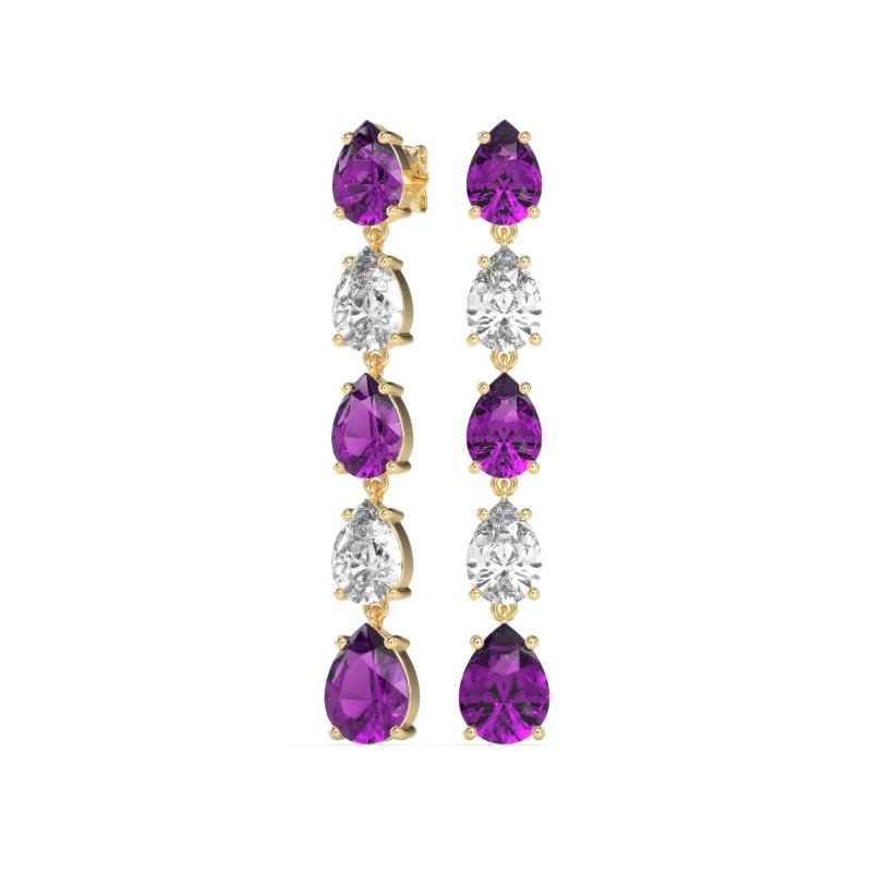 Pear Shape Dangling Earrings