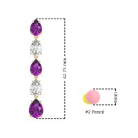 Pear Shape Dangling Earrings
