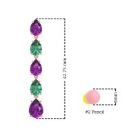 Pear Shape Dangling Earrings