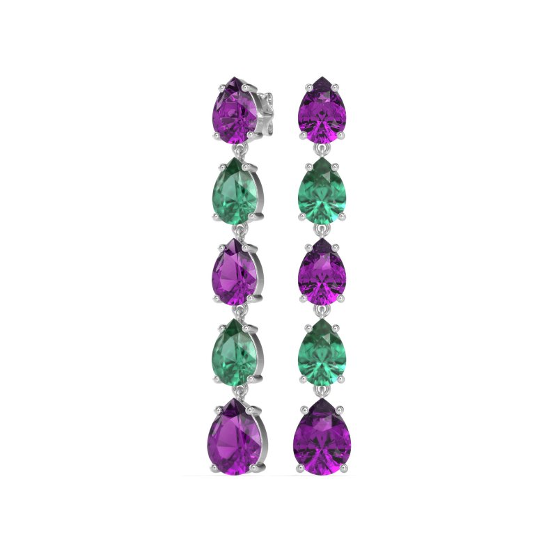 Pear Shape Dangling Earrings