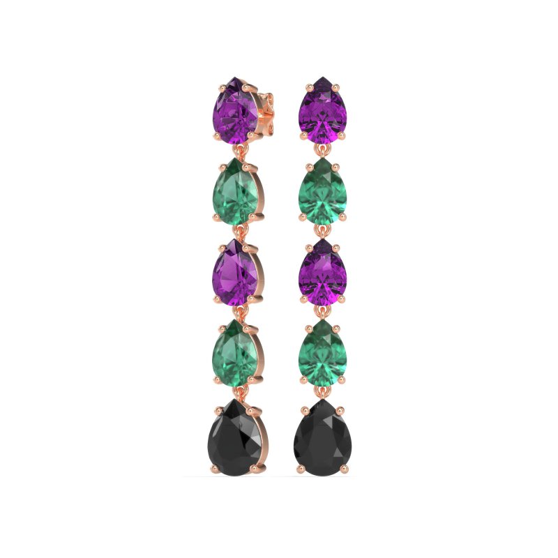 Pear Shape Dangling Earrings