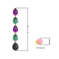 Pear Shape Dangling Earrings