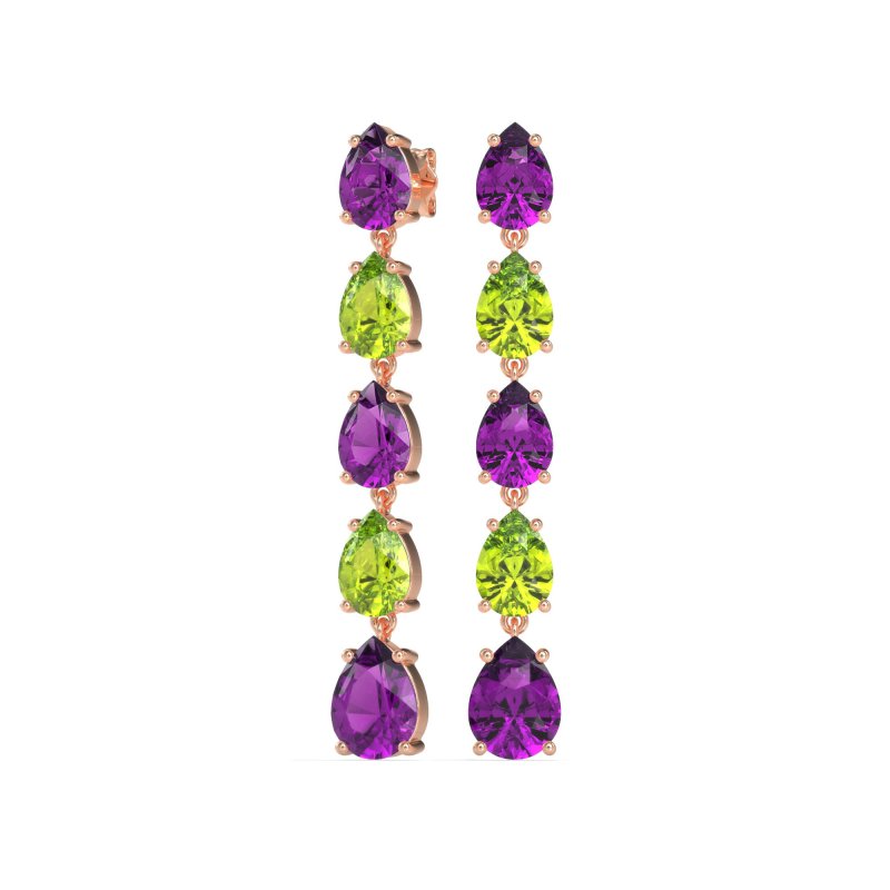 Pear Shape Dangling Earrings