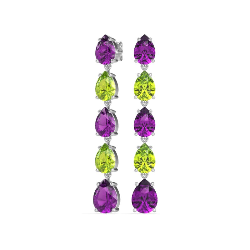 Pear Shape Dangling Earrings