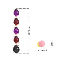 Pear Shape Dangling Earrings