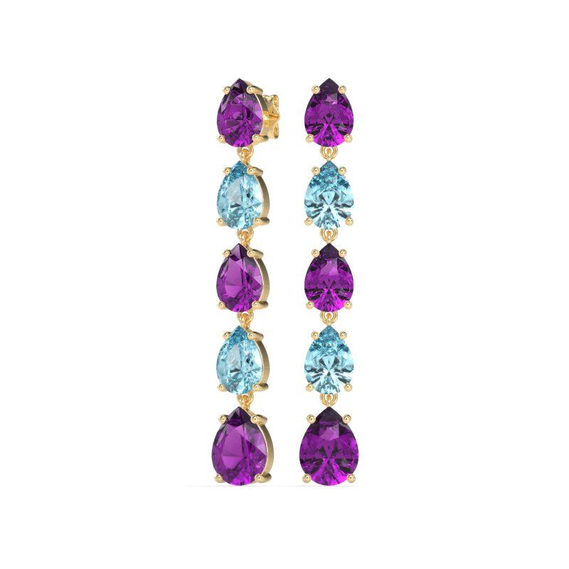 Pear Shape Dangling Earrings