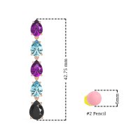 Pear Shape Dangling Earrings