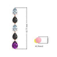 Pear Shape Dangling Earrings