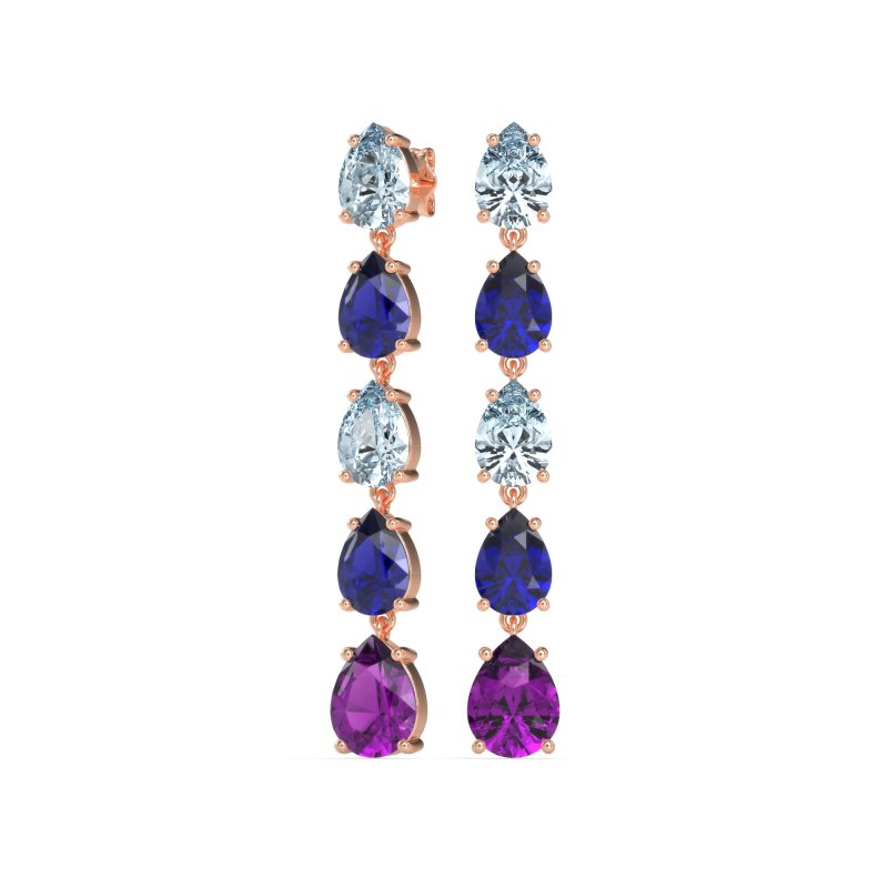 Pear Shape Dangling Earrings