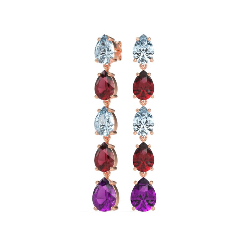 Pear Shape Dangling Earrings