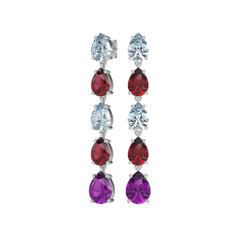 Pear Shape Dangling Earrings