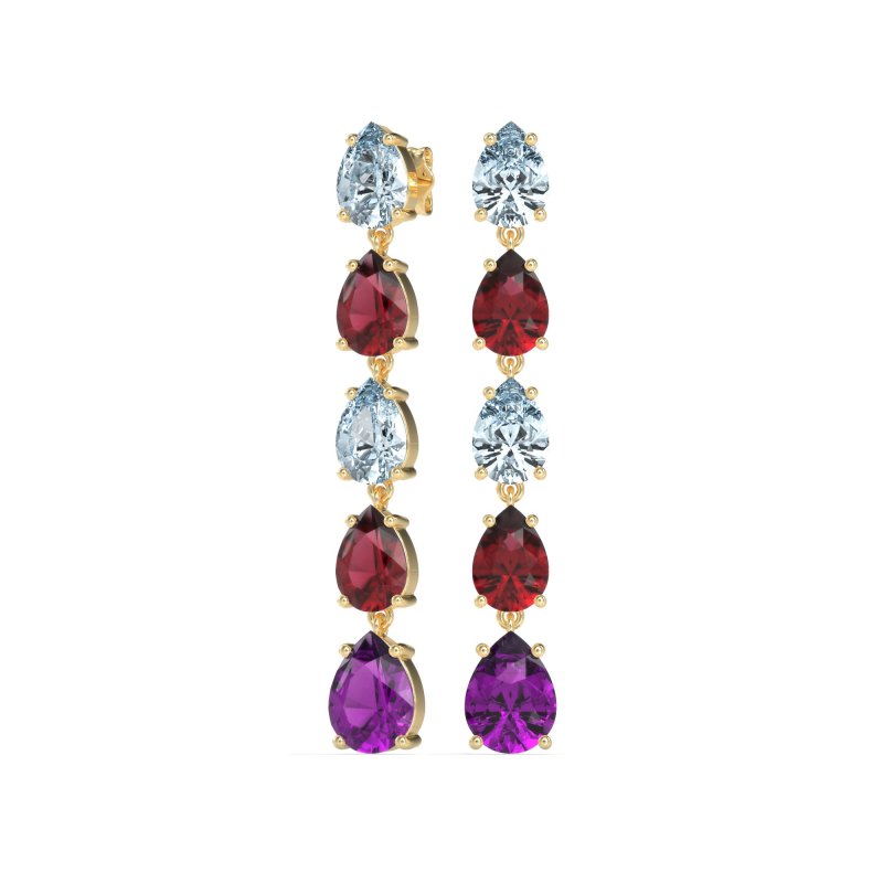 Pear Shape Dangling Earrings