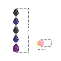 Pear Shape Dangling Earrings