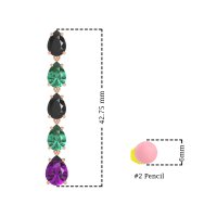 Pear Shape Dangling Earrings