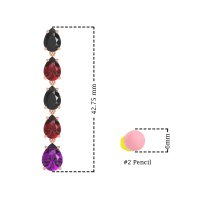 Pear Shape Dangling Earrings