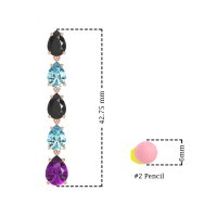 Pear Shape Dangling Earrings