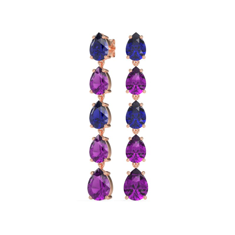 Pear Shape Dangling Earrings