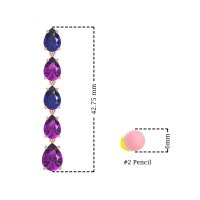 Pear Shape Dangling Earrings