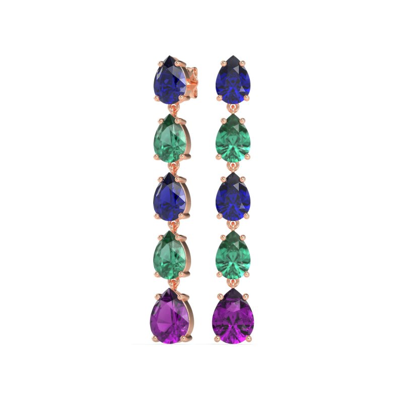 Pear Shape Dangling Earrings