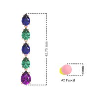 Pear Shape Dangling Earrings